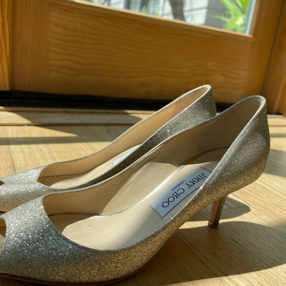 Jimmy choo Romy 60 in platinum ice size 36 1/2 - Picture 4 of 10